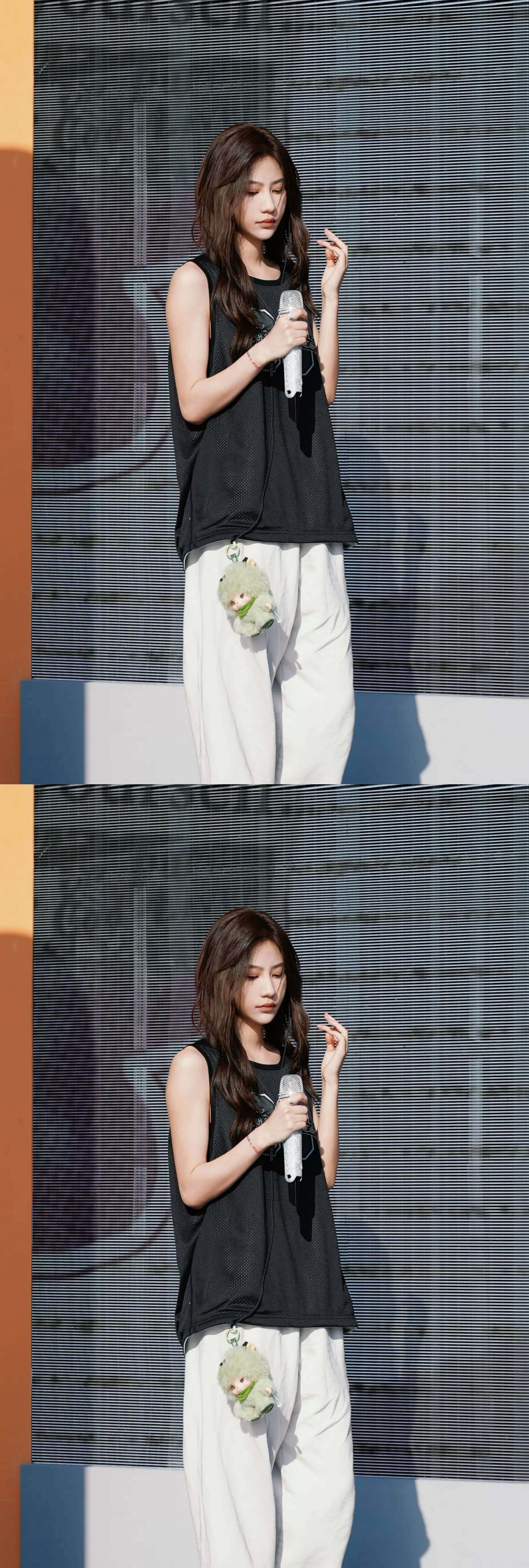 袁一琦湖南卫视跨年彩排照袁一琦湖南卫视跨年彩排照🈶，无袖卷毛斯哈斯哈😍期待