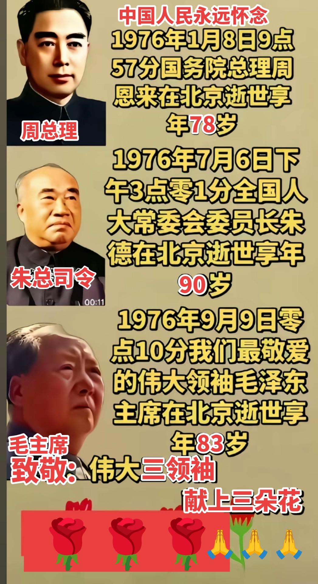 致敬三大伟人不忘历史
