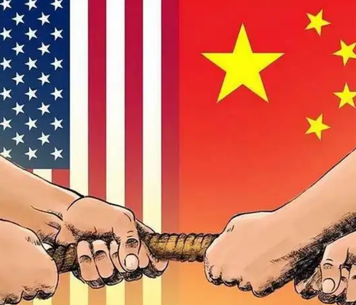 美国和中国现在关系很紧张，美国不敢动手，怕惹中国麻烦，但又不甘心，一直等着中国出