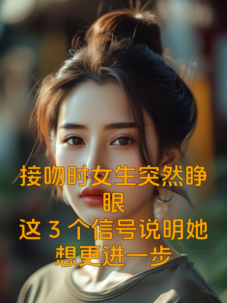 接吻时女生突然睁眼？这3个信号说明她想更进一步！