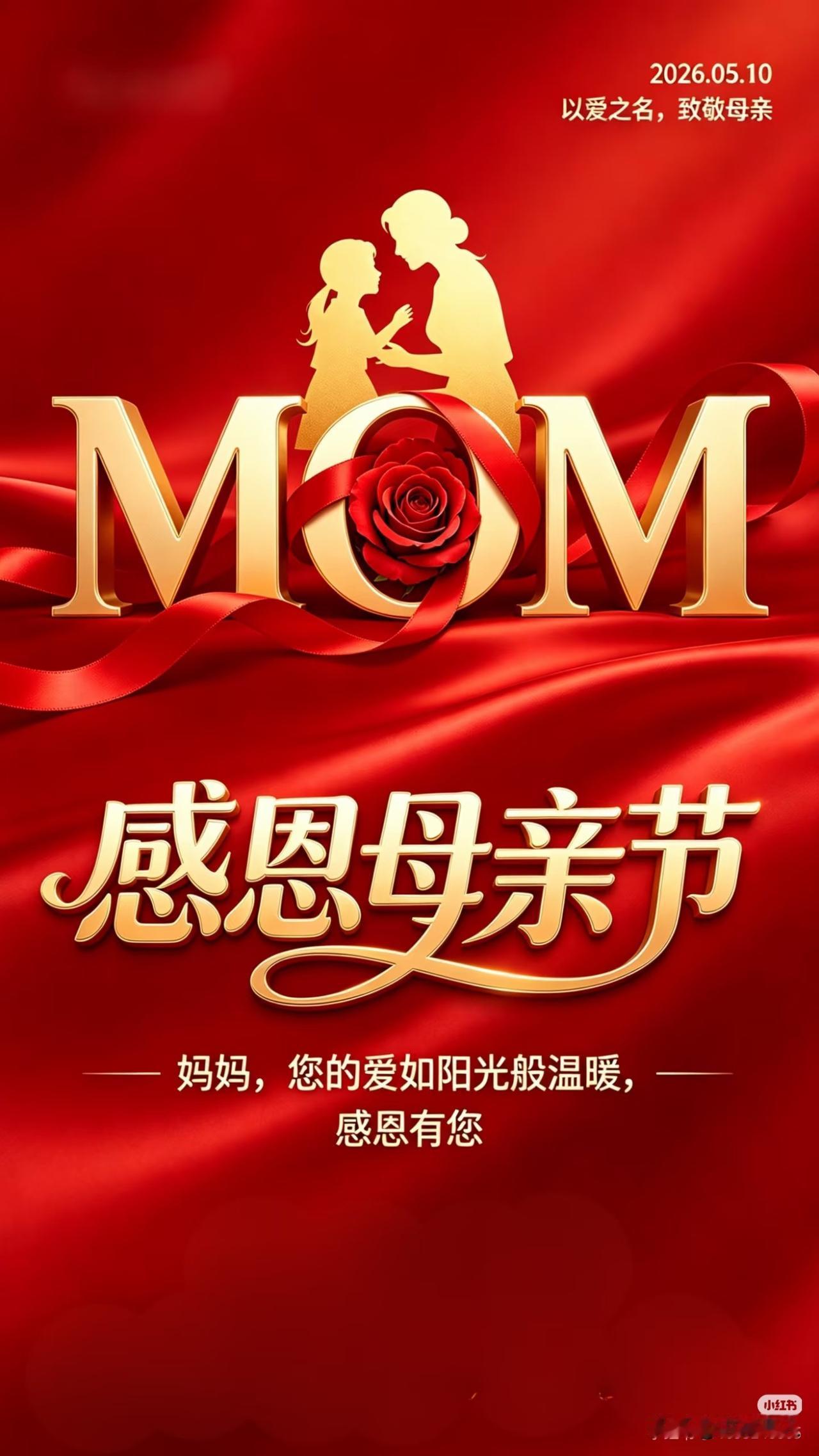 感恩母亲节母爱伟大！