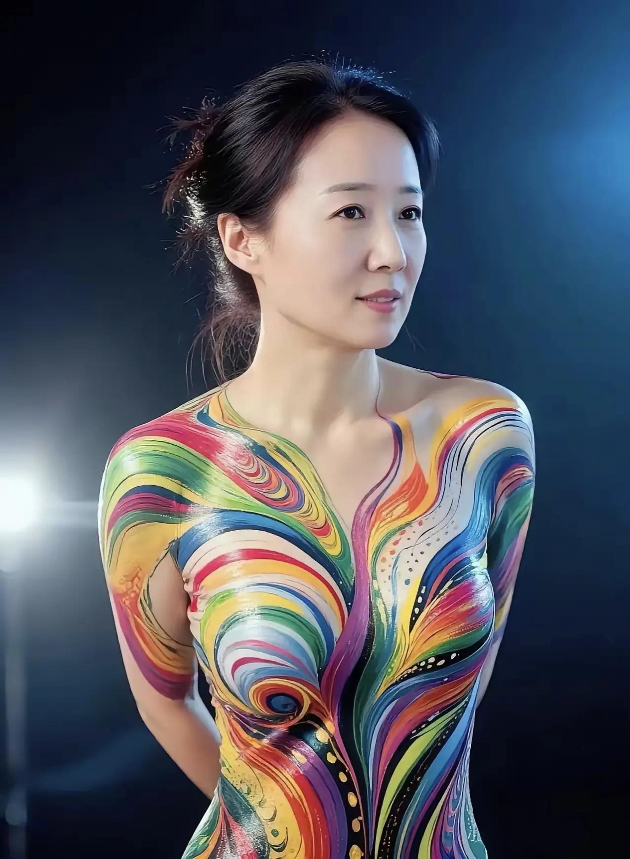 把身体当画布真浪漫👏