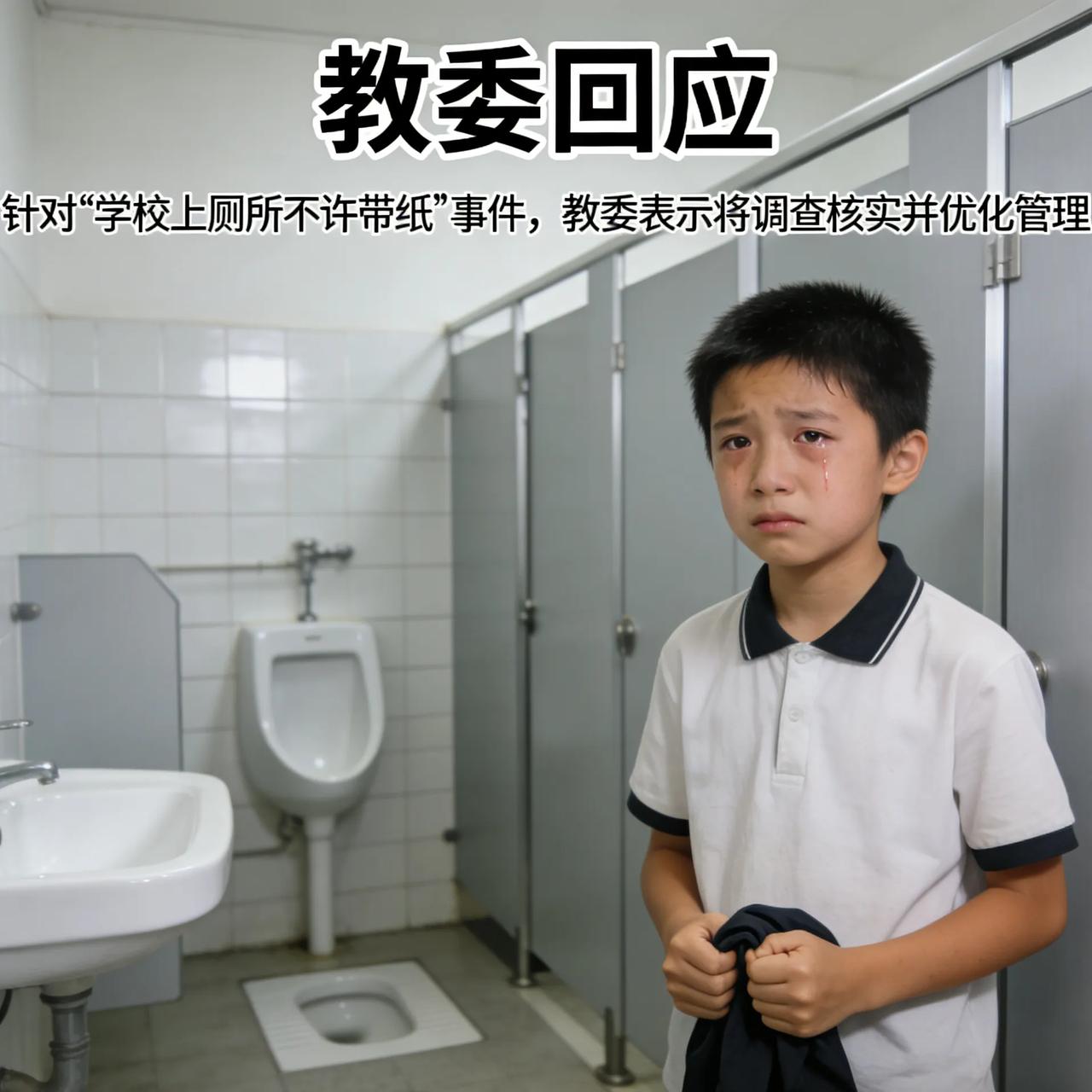 真的看哭！学校不许带纸上厕所？教委回应了太让人心疼了！重庆一所学校，