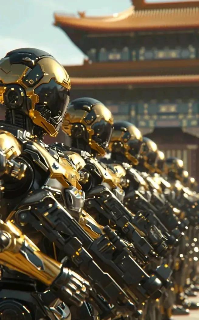 中国以后的任何地面战争，将是无人机、机器狗、机器狼、机器人冲锋陷阵。中国的抗日战