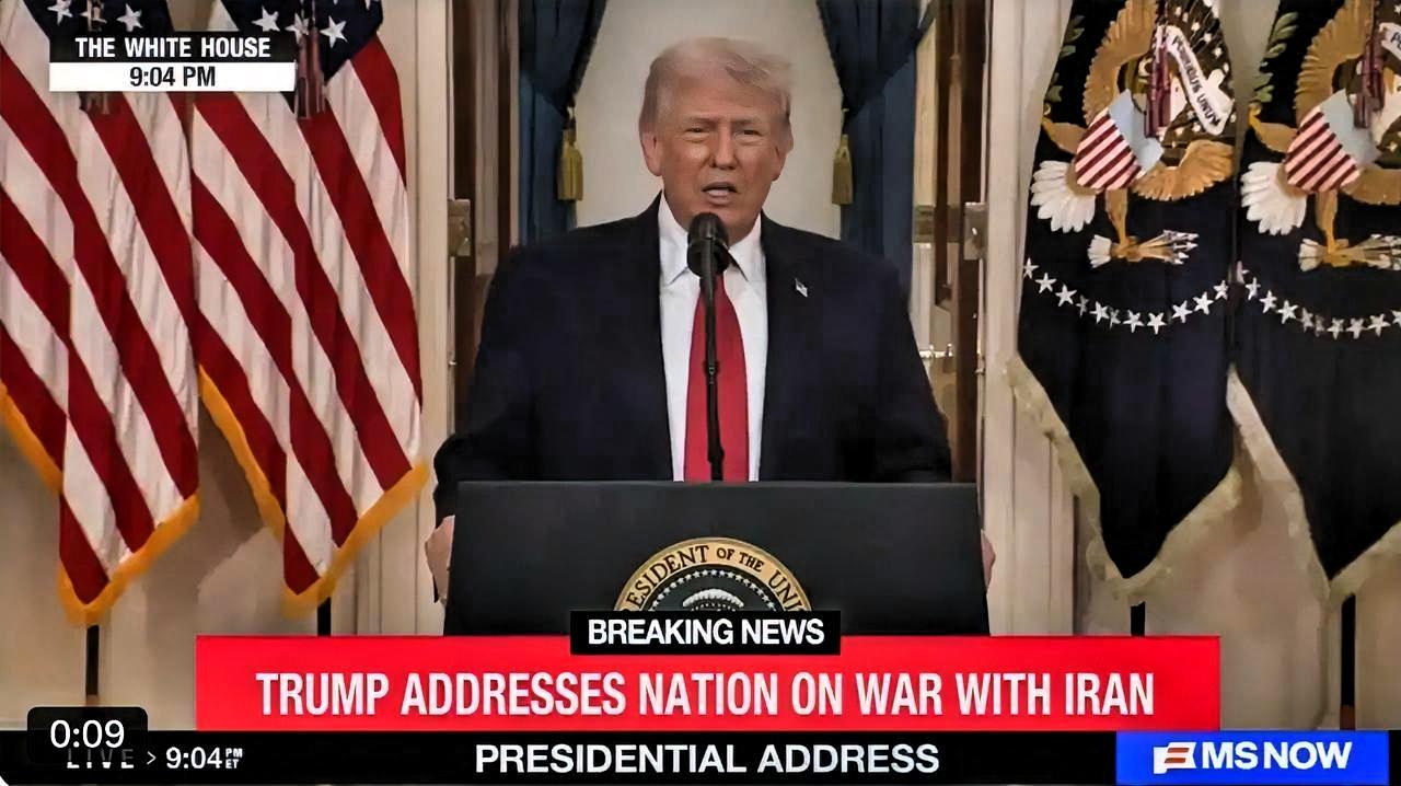 快讯!特朗普刚才（北京时间4月2日上午九点）发表全国电视讲话!上来就扔了句“