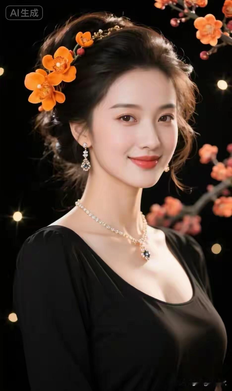 东方佳丽，笑靥如花。沉鱼落雁，闭月羞花。冰肌玉骨，明眸皓齿，国色天姿，国