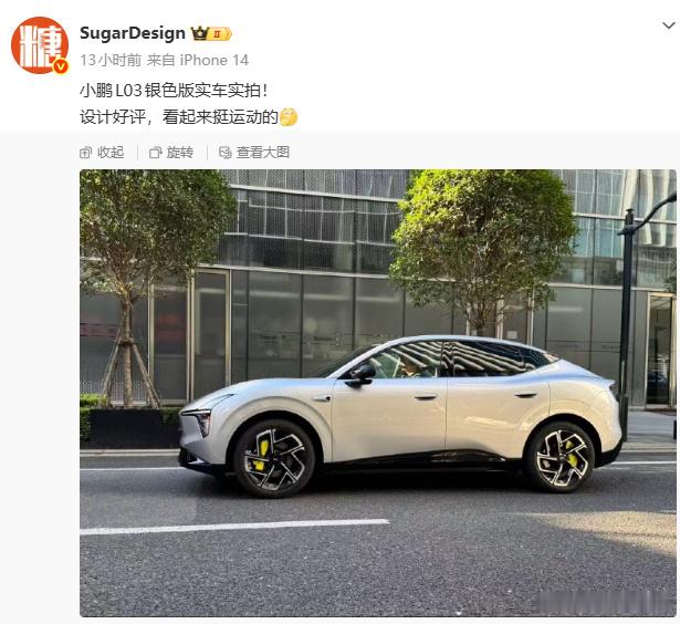 【小鹏MONA系列首款SUV——L03银色版实车实拍曝光】博主sugardesi