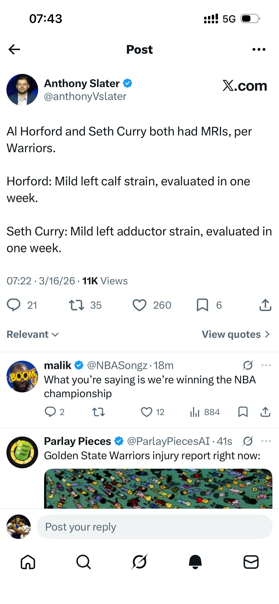 根据勇士队官方消息，艾尔·霍福德（AlHorford）和塞思·库里（Seth