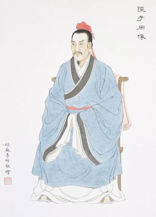 嘉靖年间，严世蕃手拿羊脂玉，看着陆子冈，刁难道：“玉的上下各有1块红斑，要把它们