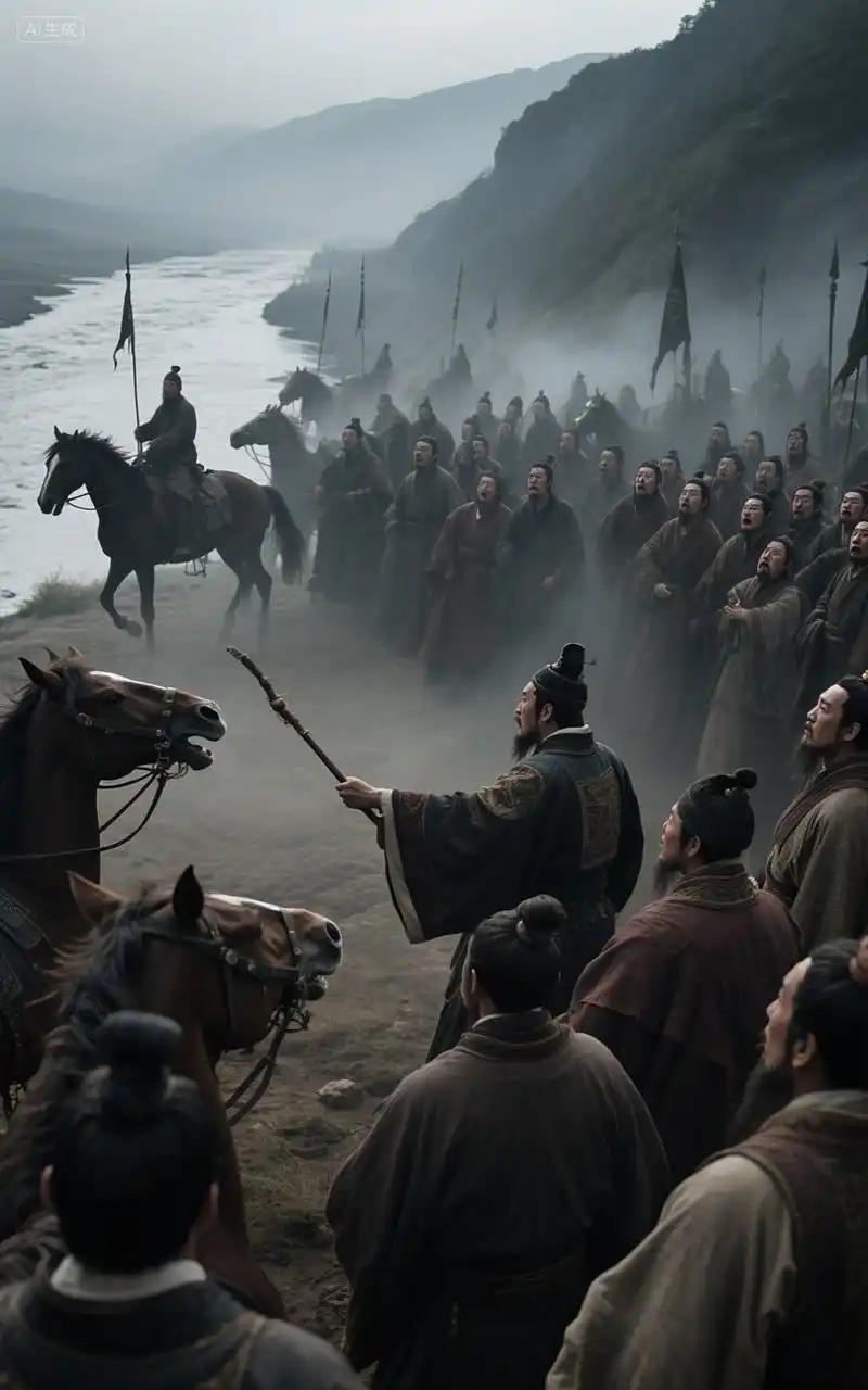 当时武帝已经离开晋州，留下宇文宪为后卫。高纬亲自率军来追，抵达高梁桥。宇文宪率领