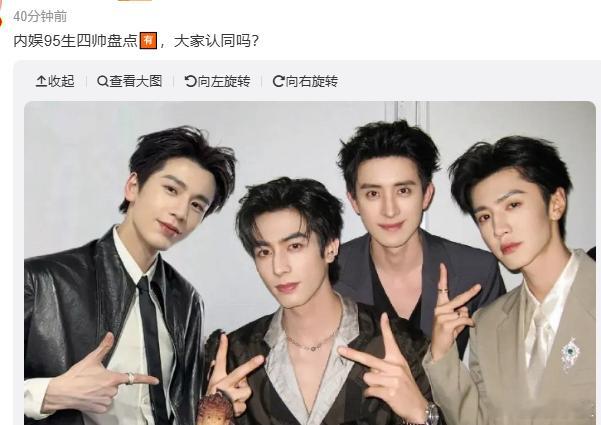 网友新评的95生四帅内娱95生四帅盘点网友新评的95生四帅：张凌赫、宋威龙、敖瑞