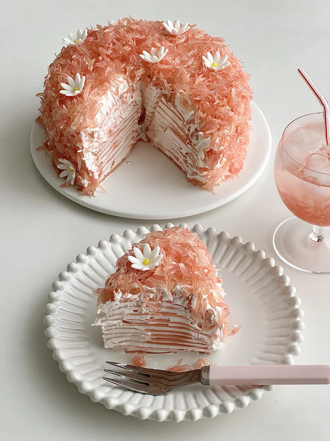 柚子千层蛋糕🍰清甜不腻｜精致下午茶