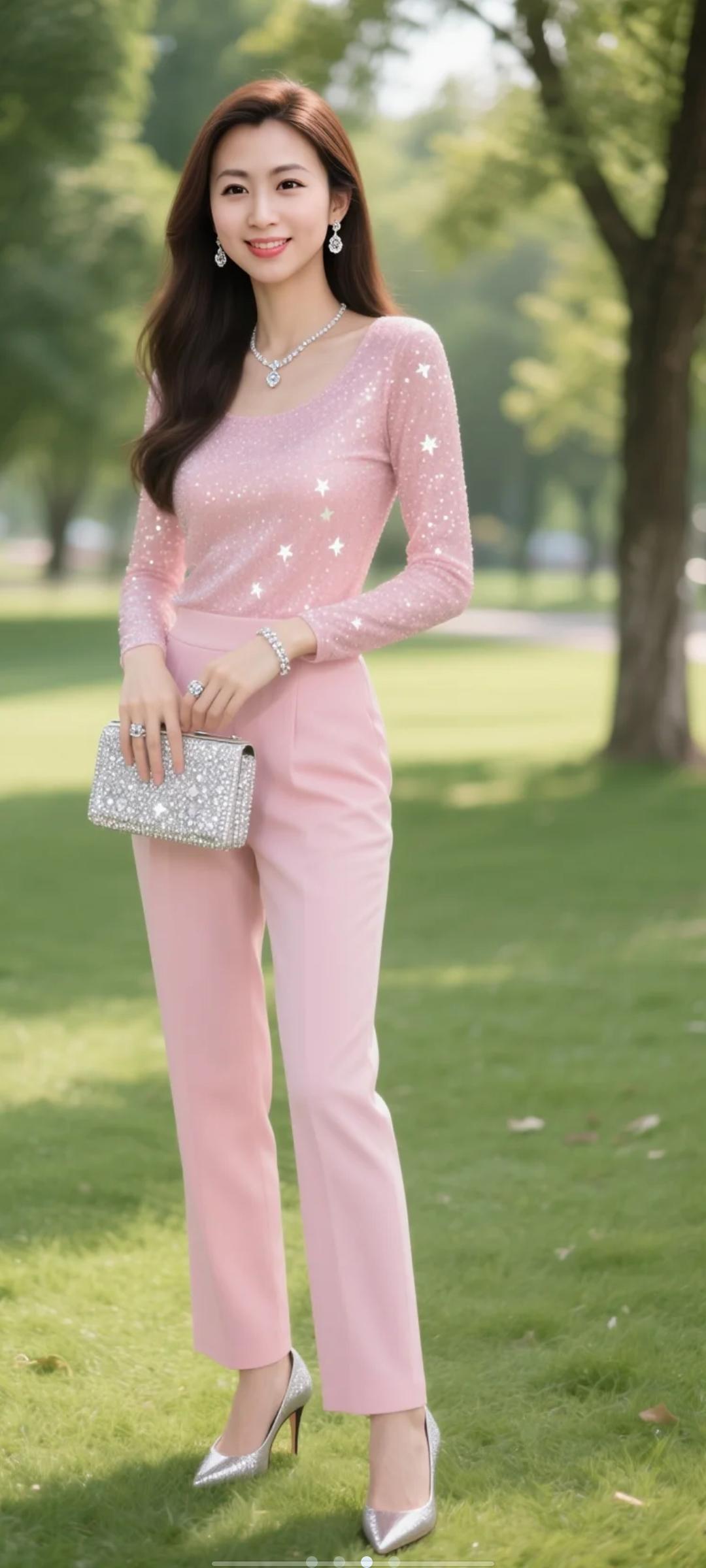 身材高挑的，一定要有气质！