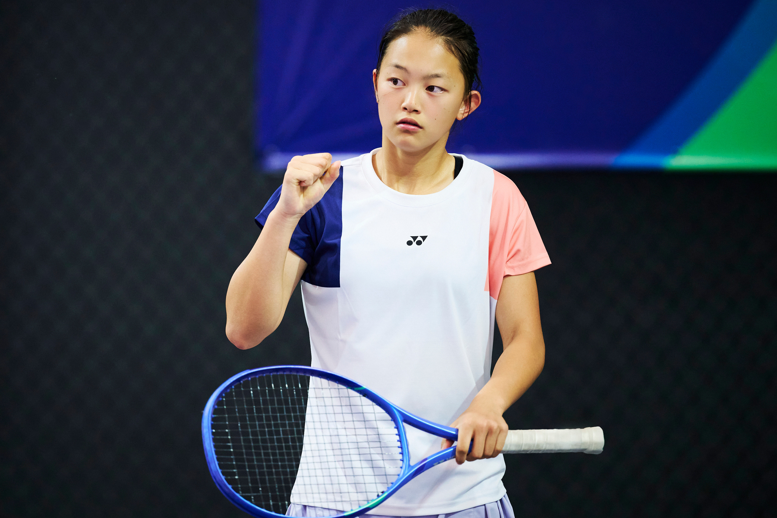 ITFJ60广州黄埔站发掘一枚13岁中国网球超新星余思菡。12后的小小花，从资