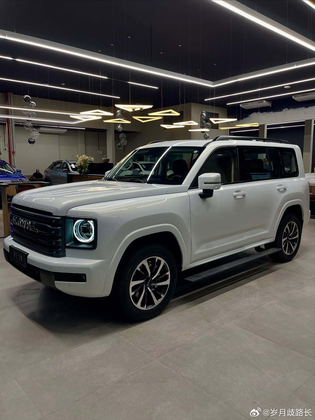 我与汽车的日常中国车在海外巴西版哈弗H9中网熏黑，效果就不一样了[滑稽笑][