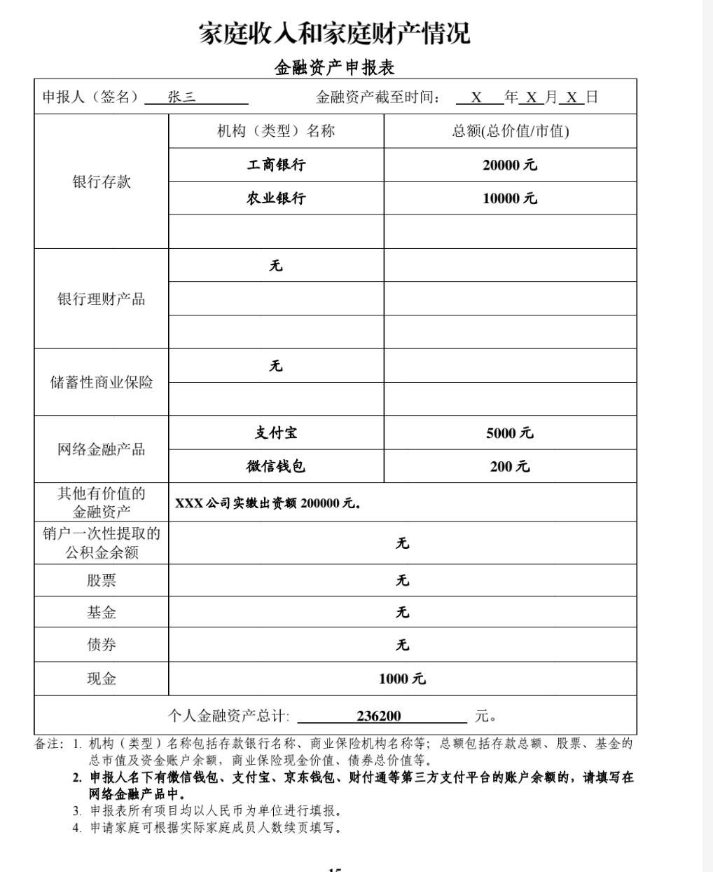 申请公租房进行经济审核的时候，支付宝或者微信钱包里面的余额需不需要申报？在官网财