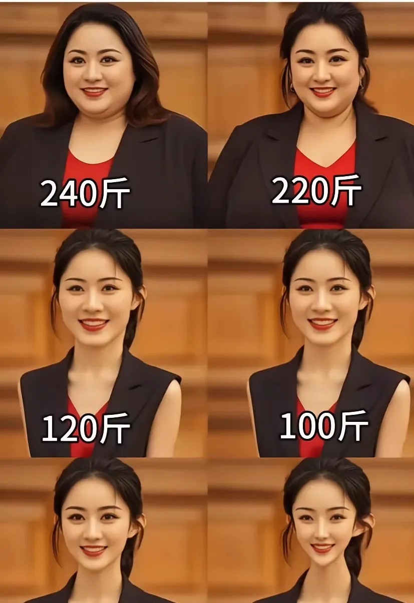 哪个体重符合你的审美，我选240斤那个