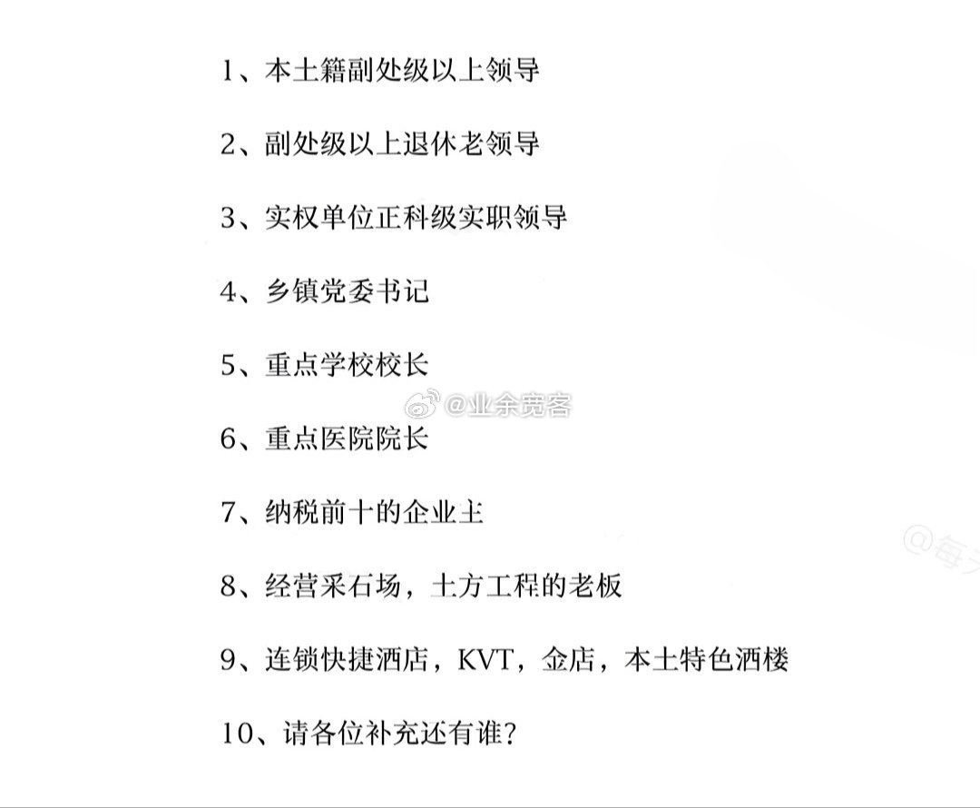 一图看懂县城里的厉害人物​​​