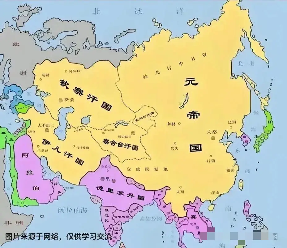 巨无霸的元代帝国，厉害！