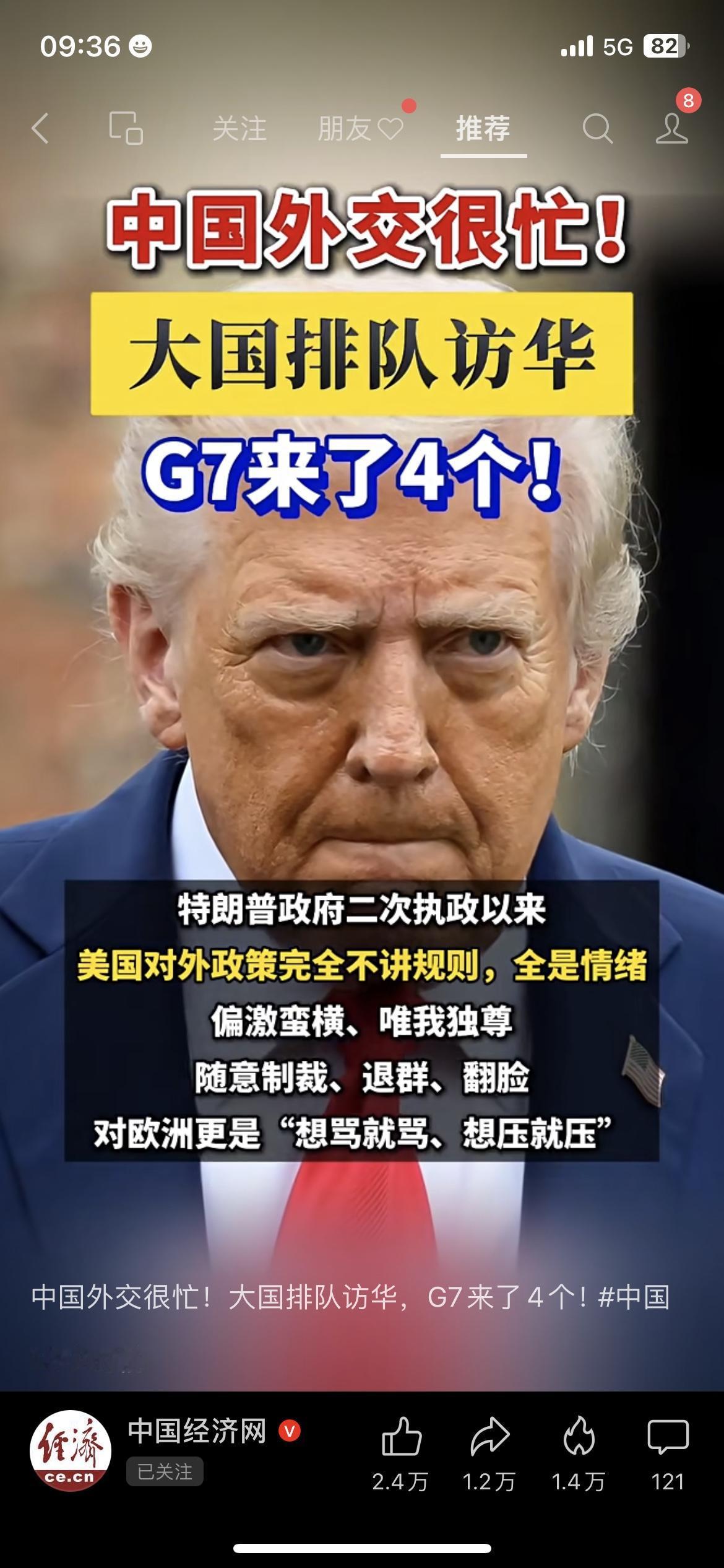G7四国排队访华！开年外交直接拉满格局刚开年咱们外交就忙到飞起，乌拉圭、芬兰、