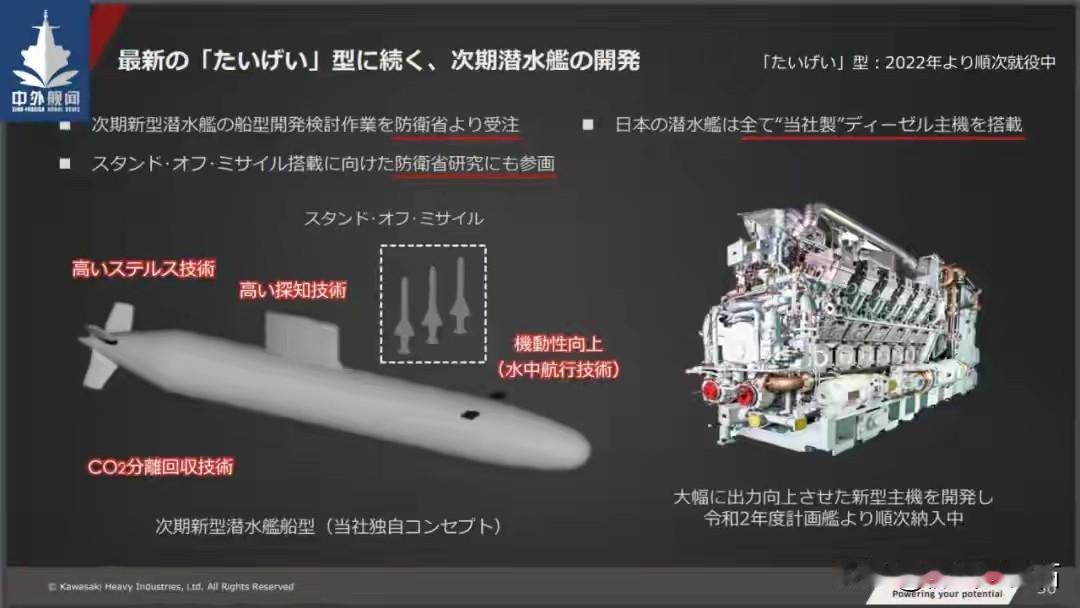 日本川崎重工又搞出大丑闻，篡改海上自卫队潜艇用柴油发动机燃油效率数据超20年，这