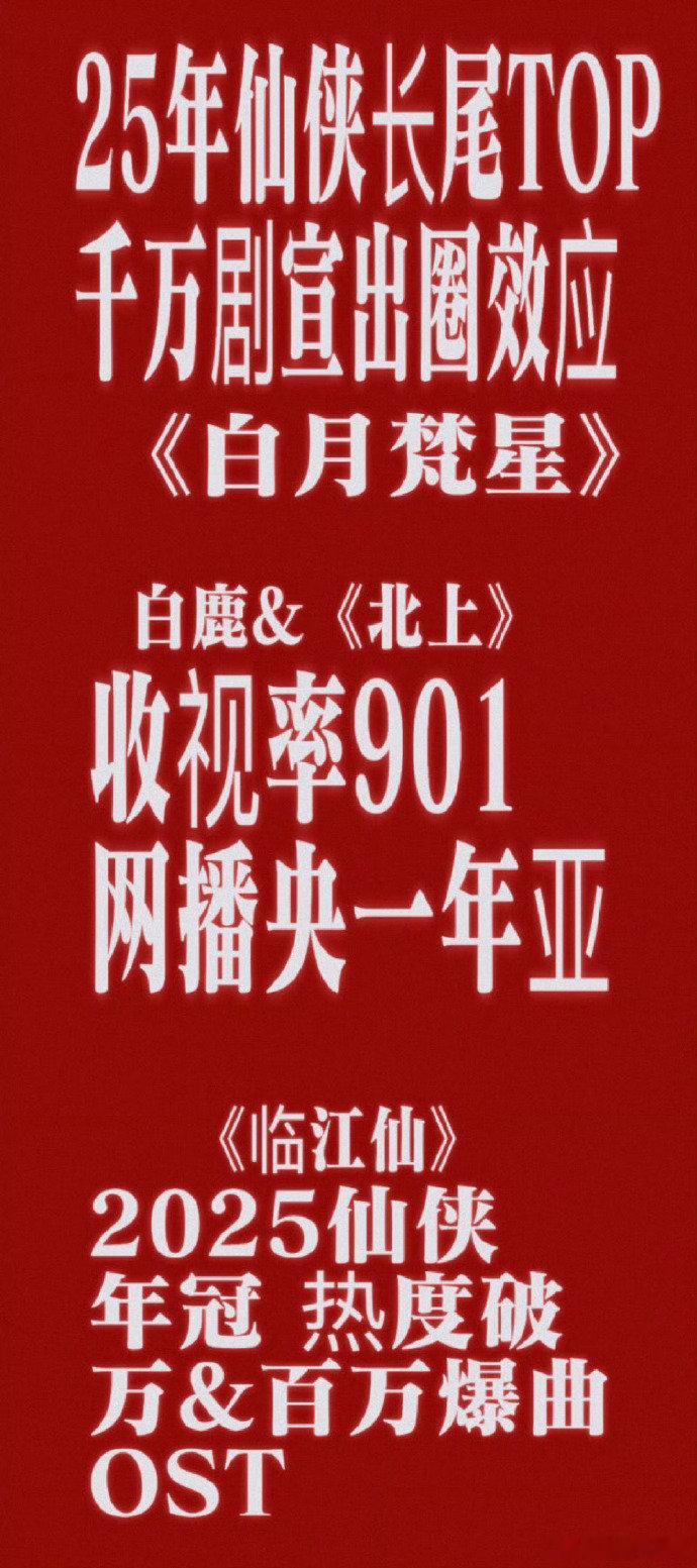 爱奇艺尖叫之夜叩谢女王白鹿吧播剧力挽狂澜【招商满广】给271赚了这么多一年播三部