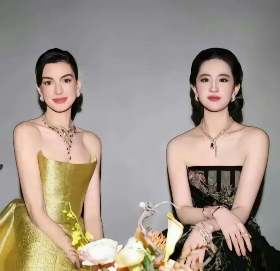 刘亦菲VS安妮海瑟薇东西方美女的天花板​​​