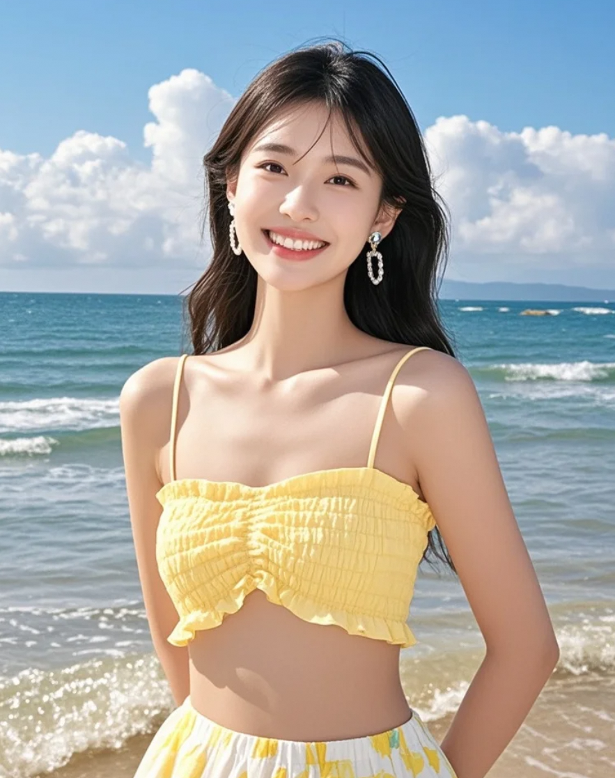 咸风拂过面颊，带来远方未知的呼唤