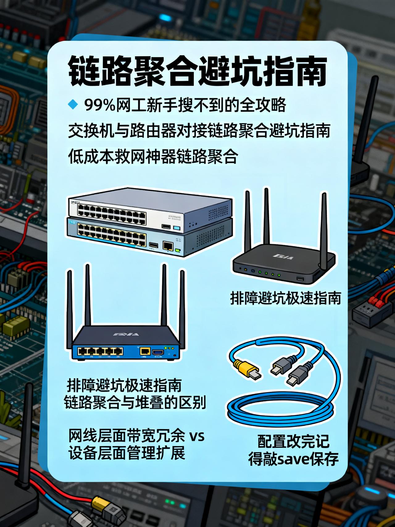 网工必看！跨设备链路聚合的3个致命坑熬了3天夜、踩了8次坑才摸透的链路聚合避坑