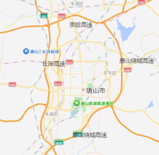 唐山绕城高速闭环由西环长深高速（G25）、北环京哈高速（G1）、东南环S010