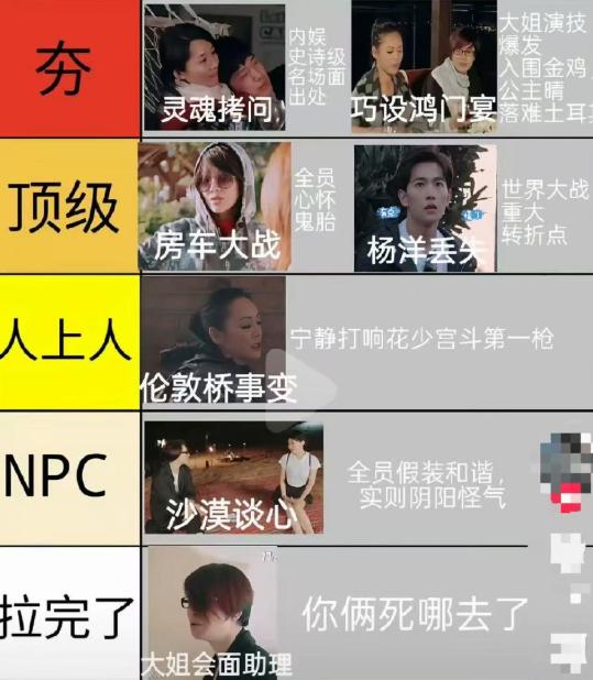 内娱第五大名著！网友逐帧分析微表情、排心眼子榜、查责任链。一档真人秀，硬是被盘成