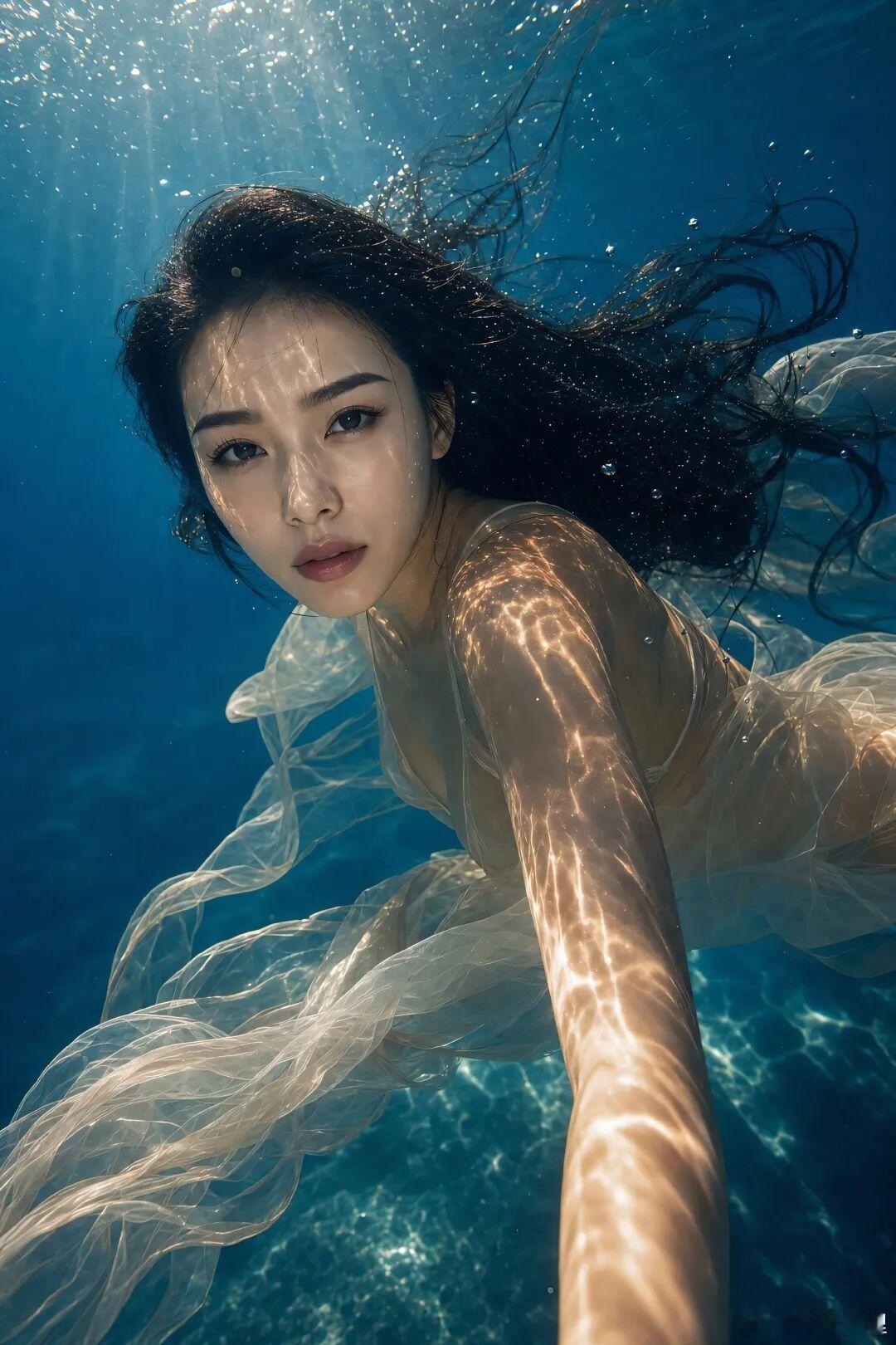 海底美女水下写真高清感