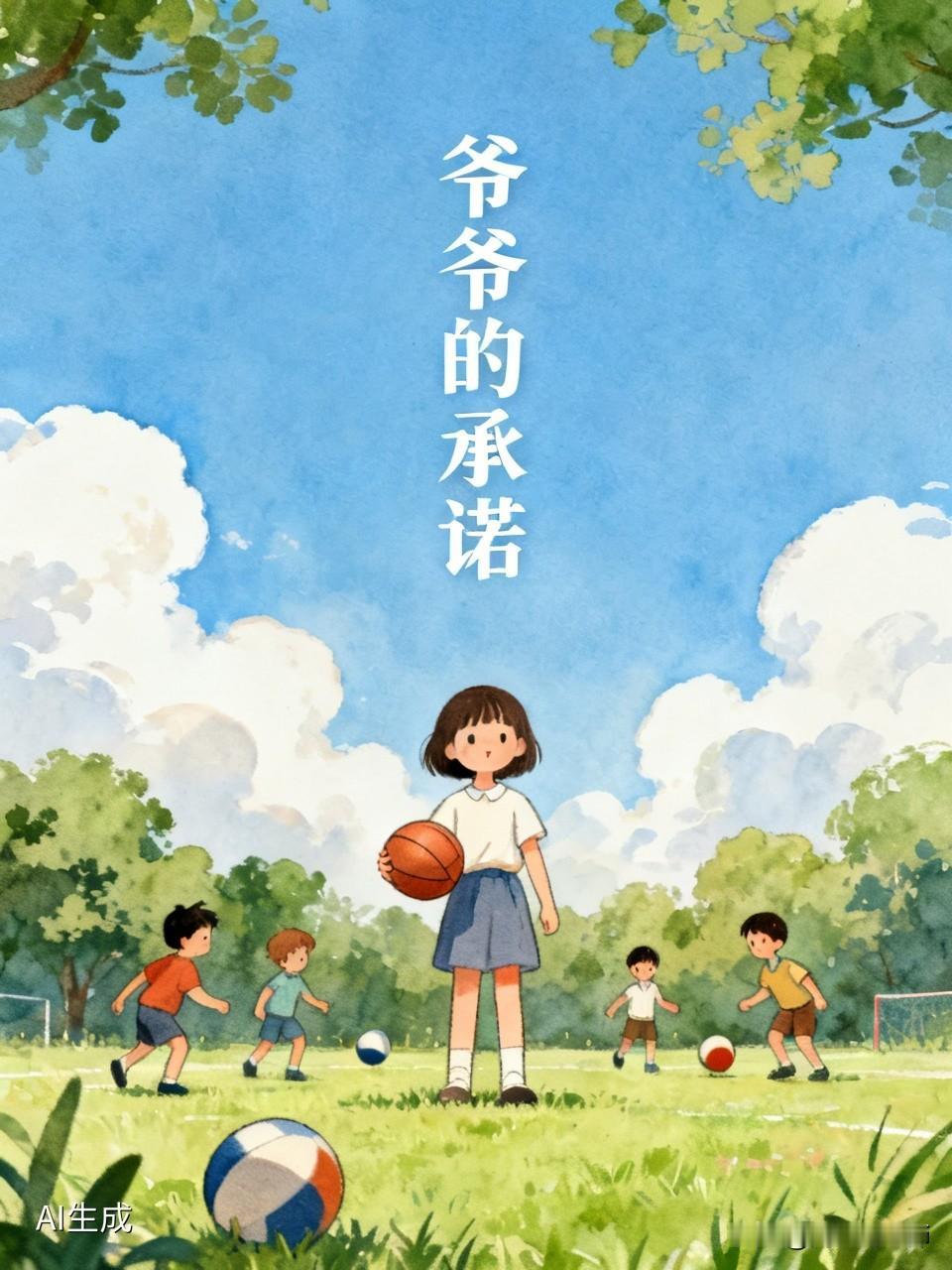 上午，孙女在外面玩耍，一个和她年纪相仿的男孩子买了个皮球出来。那男孩让别的小朋友