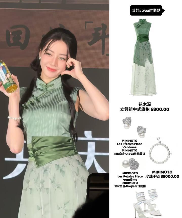 被热巴新中式造型美晕！网友：美神降临！最近新中式风格有多火不用我多说了吧，谁能