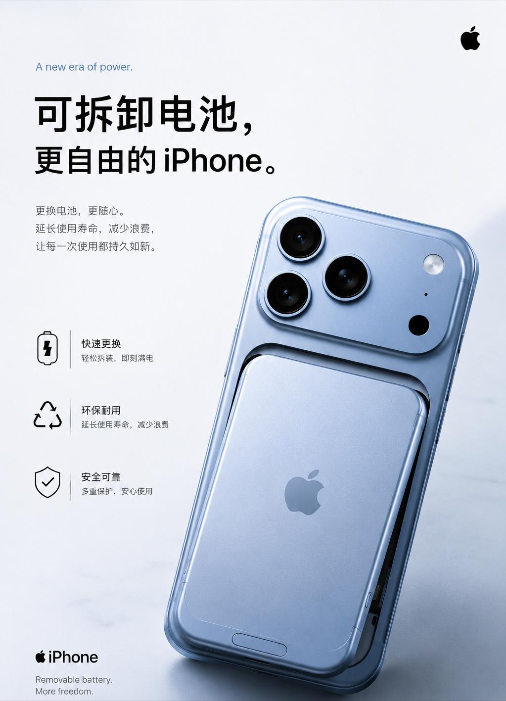 如果iPhone可更换电池要是真回归了，你们会喜欢这个设计嘛？先别急着感动，