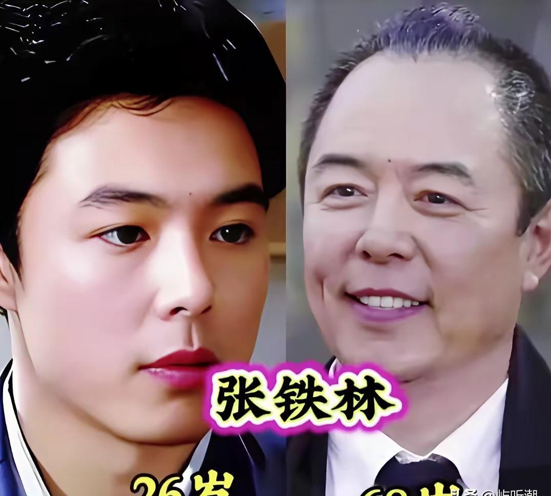 “皇阿玛”张铁林，年轻时眉清目秀，干净得像个不谙世事的书生。谁能想到，那双含着