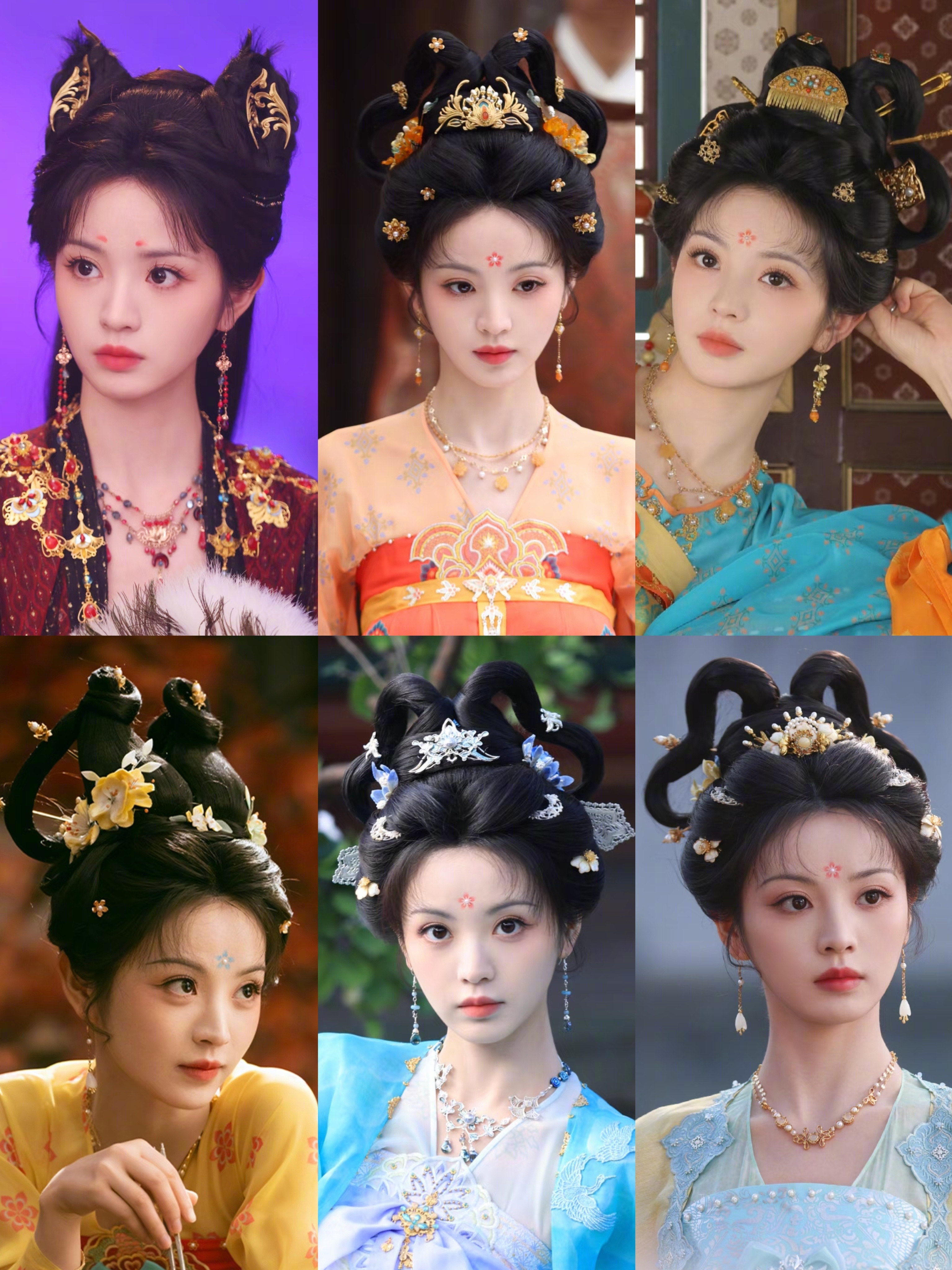 子夜归田曦薇✘武祯的发型图鉴没有一款难看的[滑稽笑]​​​