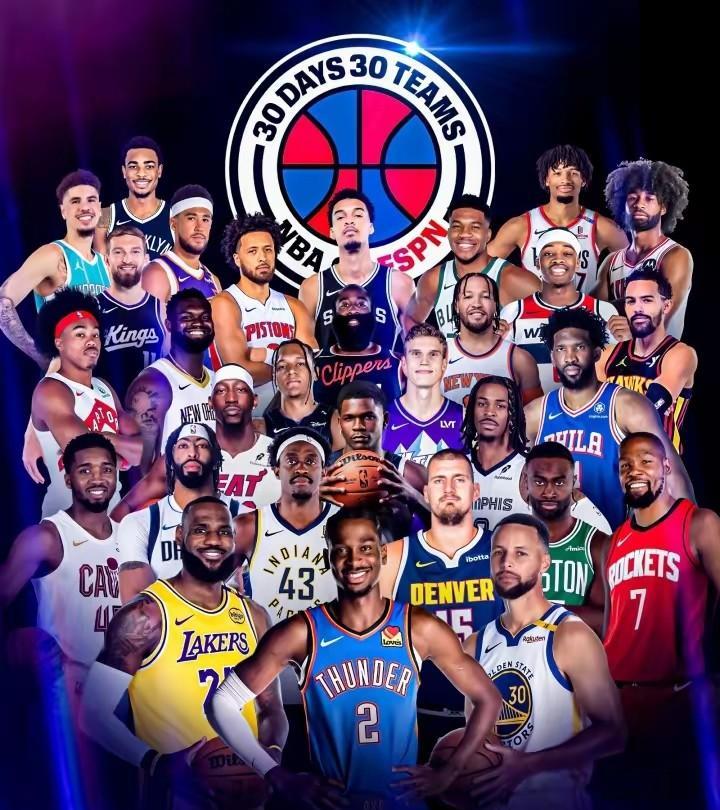 詹姆斯还是那个无所不能的詹！这不，代表湖人登上NBA官方的宣传海报！你看看这老头