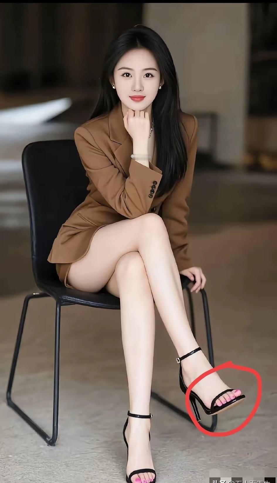 要说下面这位美女漂亮不漂亮，这颜值、身段、衣着、气质好，简直绝配！​可是难道是