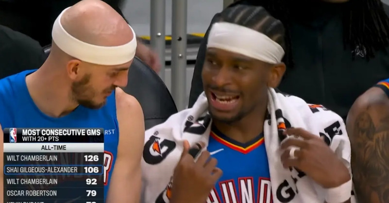 我必须要好好夸夸雷霆巨星亚历山大的得分能力！在今天雷霆客场以131：94大胜勇士