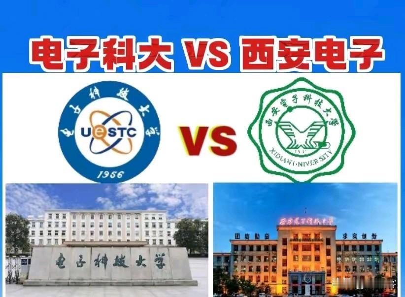 电子科大VS西电全方位大比拼,你觉得究竟谁更胜一筹?论头衔地位:电子科大略胜