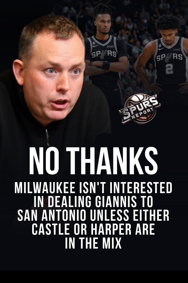 马刺记者DustyGarza报道，由于坚持不肯送出卡斯尔和小哈珀，马刺已经跟雄