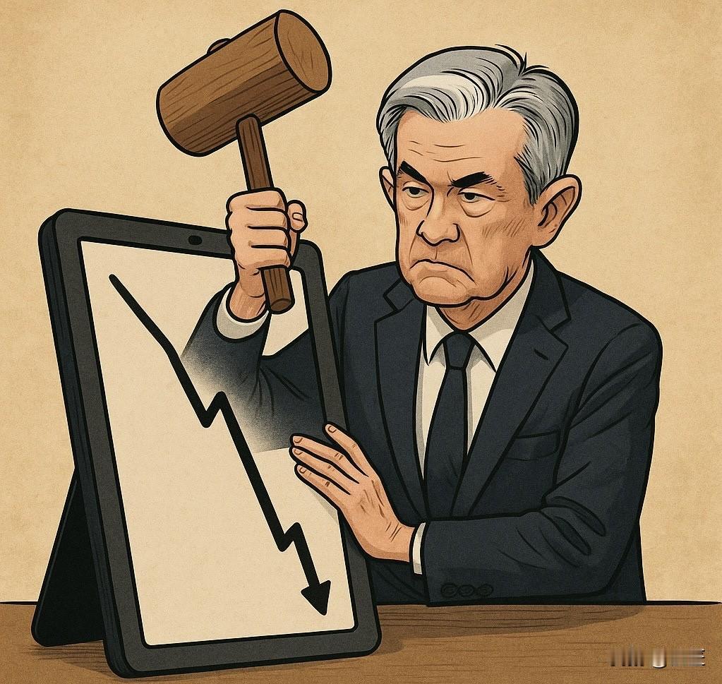 美联储也是够贱的，都降息25基点，还非得来个鹰点阵图！美联储一边降息，一边用