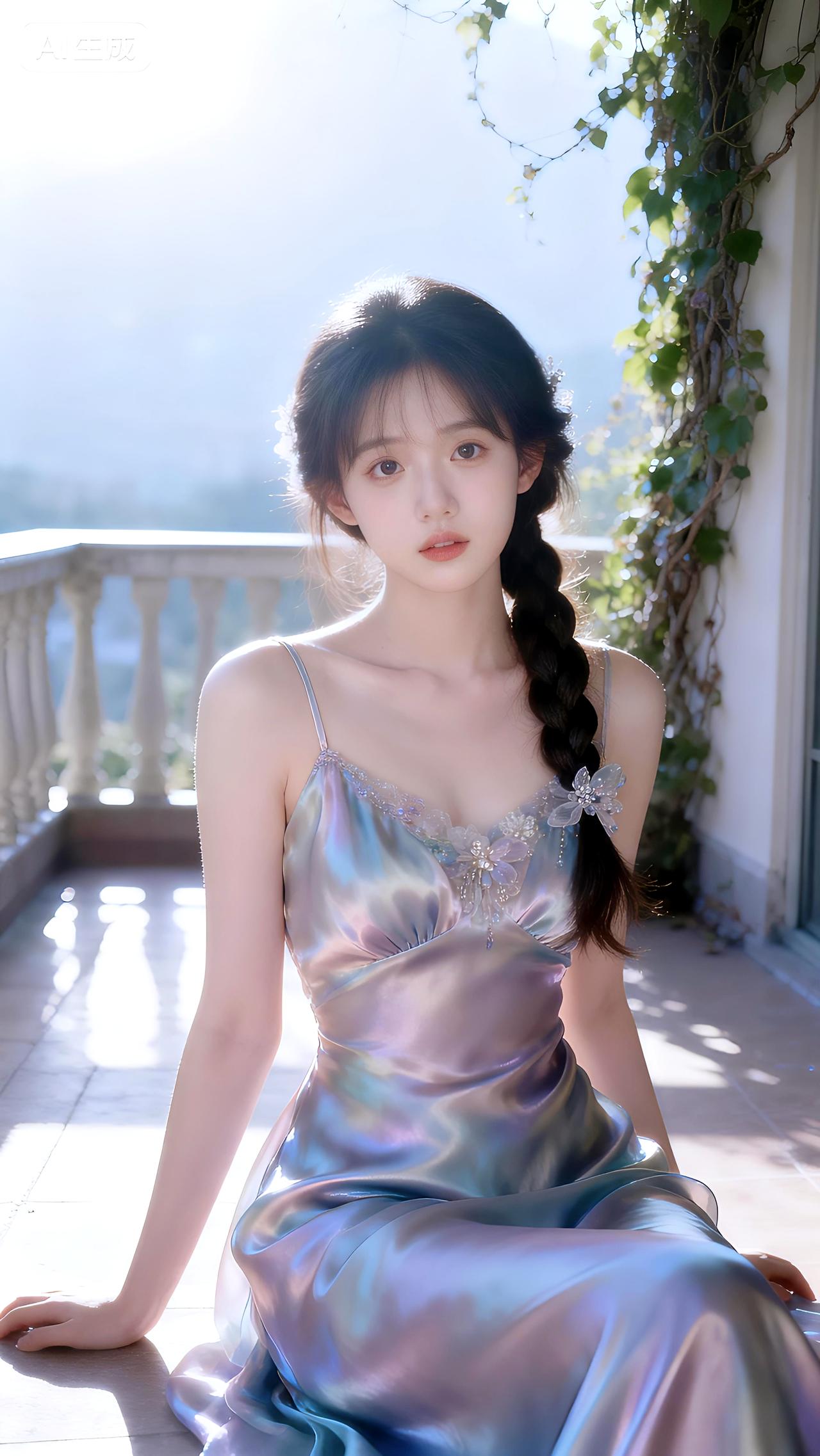 在藤蔓摇曳的露台，愿你如清风般自在，每一天都与美好不期而遇。美图壁纸共享豆包壁