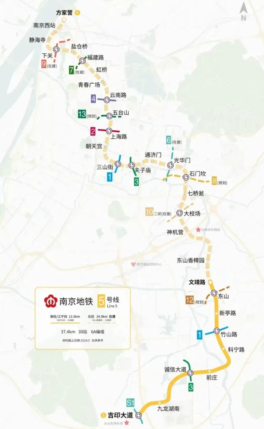 南京地铁5号线作为贯穿主城南北的重要干线，自规划起便备受关注。结合现有信息分析，