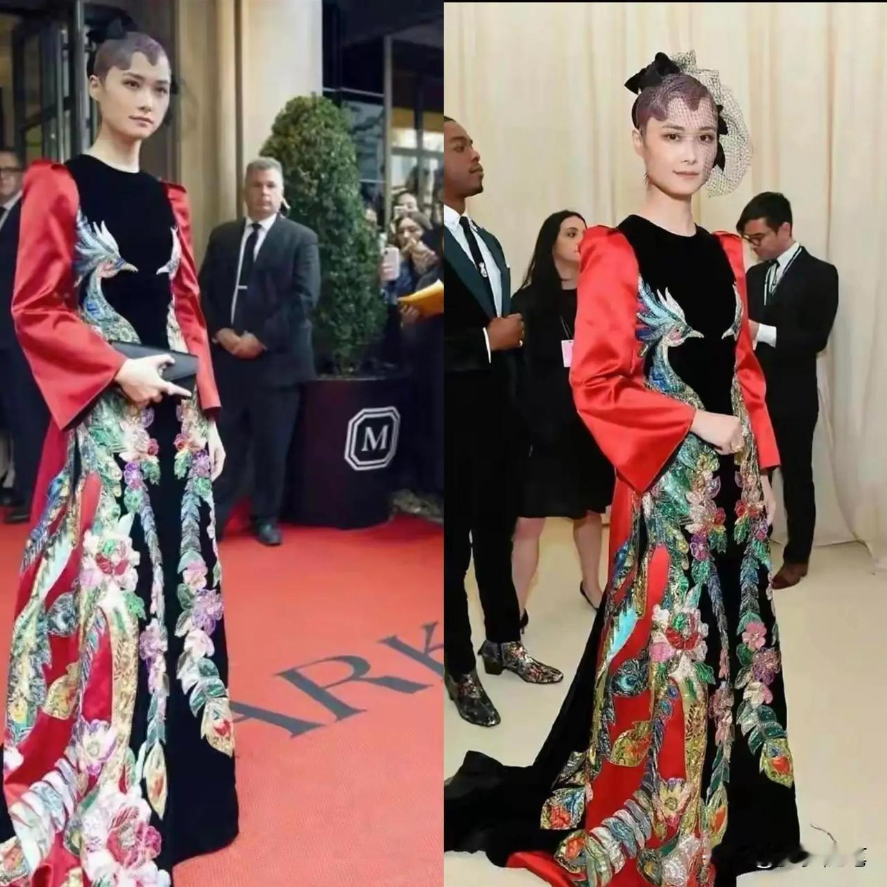 李宇春穿了件中国高定，巴黎炸了，国内却有人说她“变脸”。那件孔雀蓝长裙，不是