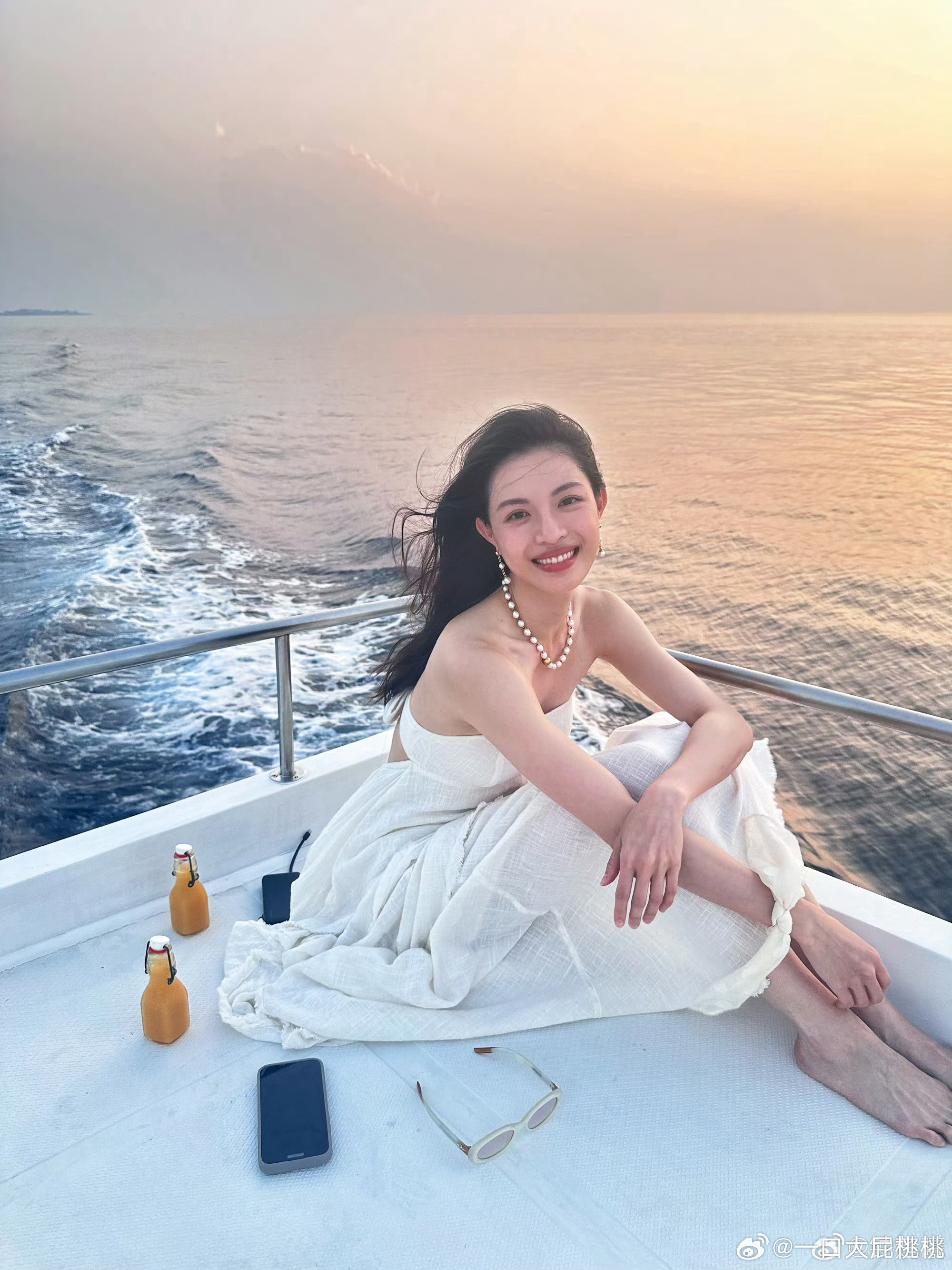 在马尔代夫的钟姐，享受完美人生