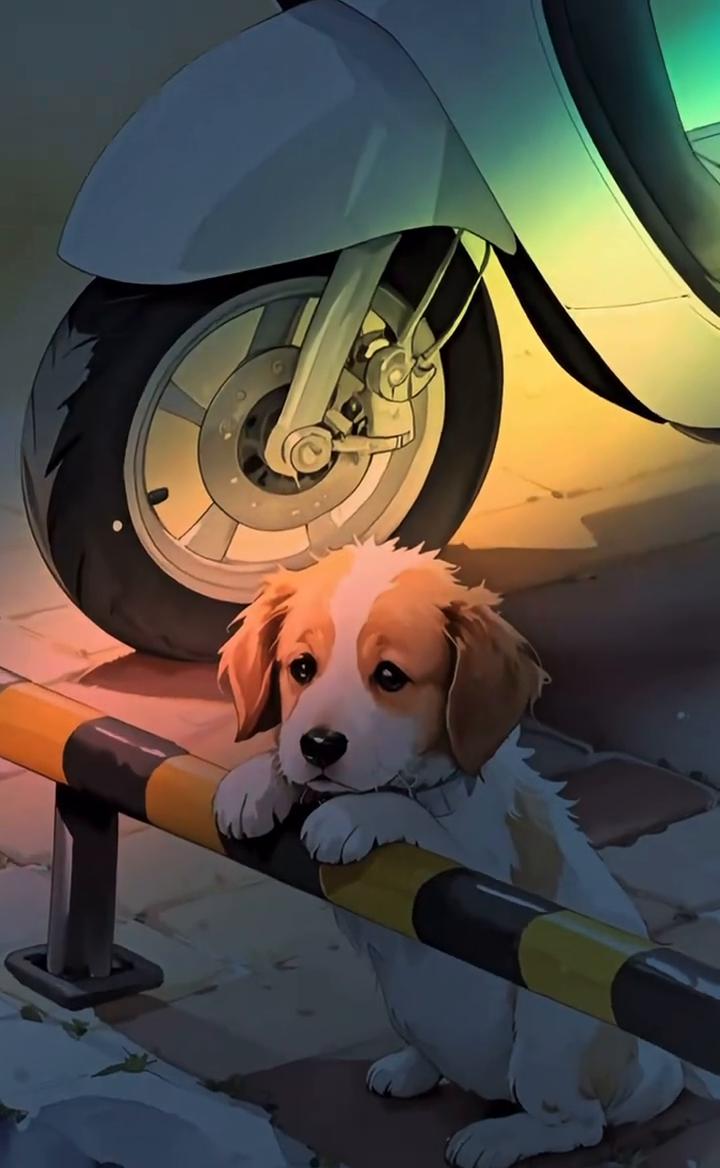 世界这么大，却没有小狗的容身之所。当其他小狗在撒娇卖萌时，它却默默承受着风吹雨淋