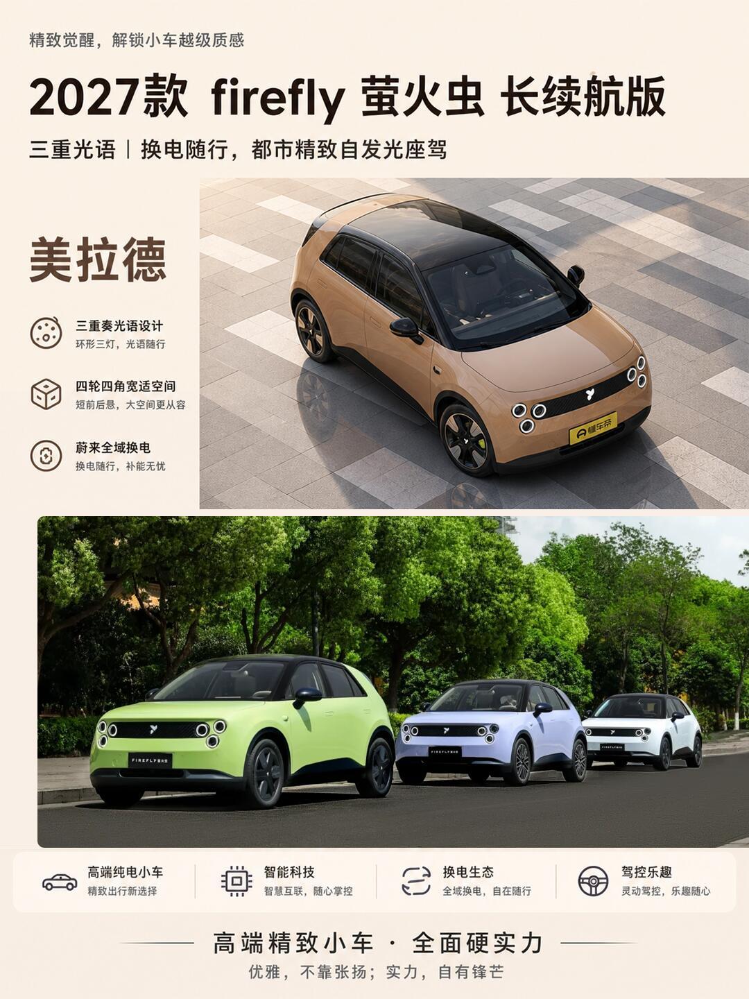看完27款萤火虫的爆料，不得不说蔚来这次确实有想法网传2027款firefly萤火虫长续航版预估价1