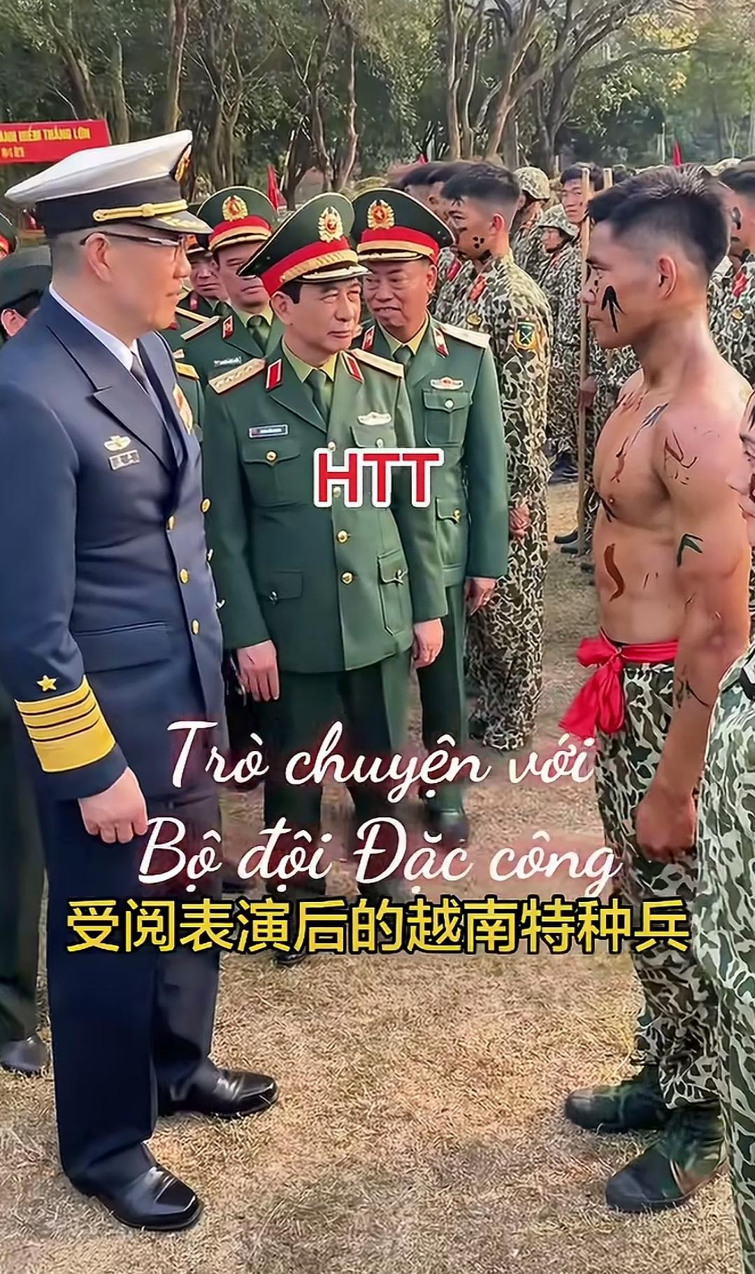 越南特种士兵震撼到客人，抛开政治不谈，做为小国特种部队士兵，能受到外国的国防部长